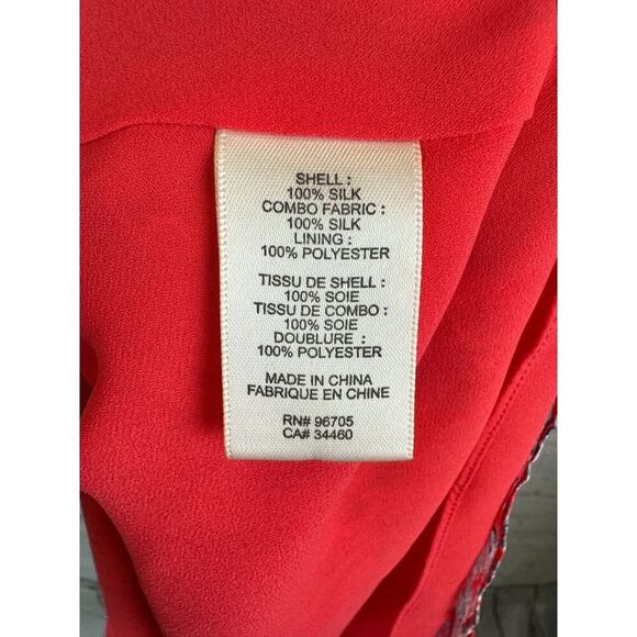 Red Floral Women's Dress - Picture 7 of 8